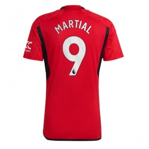 Lacne Muži Futbalové dres Manchester United Anthony Martial #9 2023-24 Krátky Rukáv - Domáci